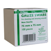 Medic Gauze Swabs 75mm x 75mm 8 Ply 100's